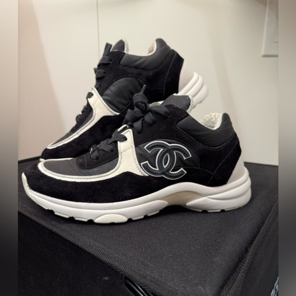 CHANEL Monochrome Athletic Sneakers
